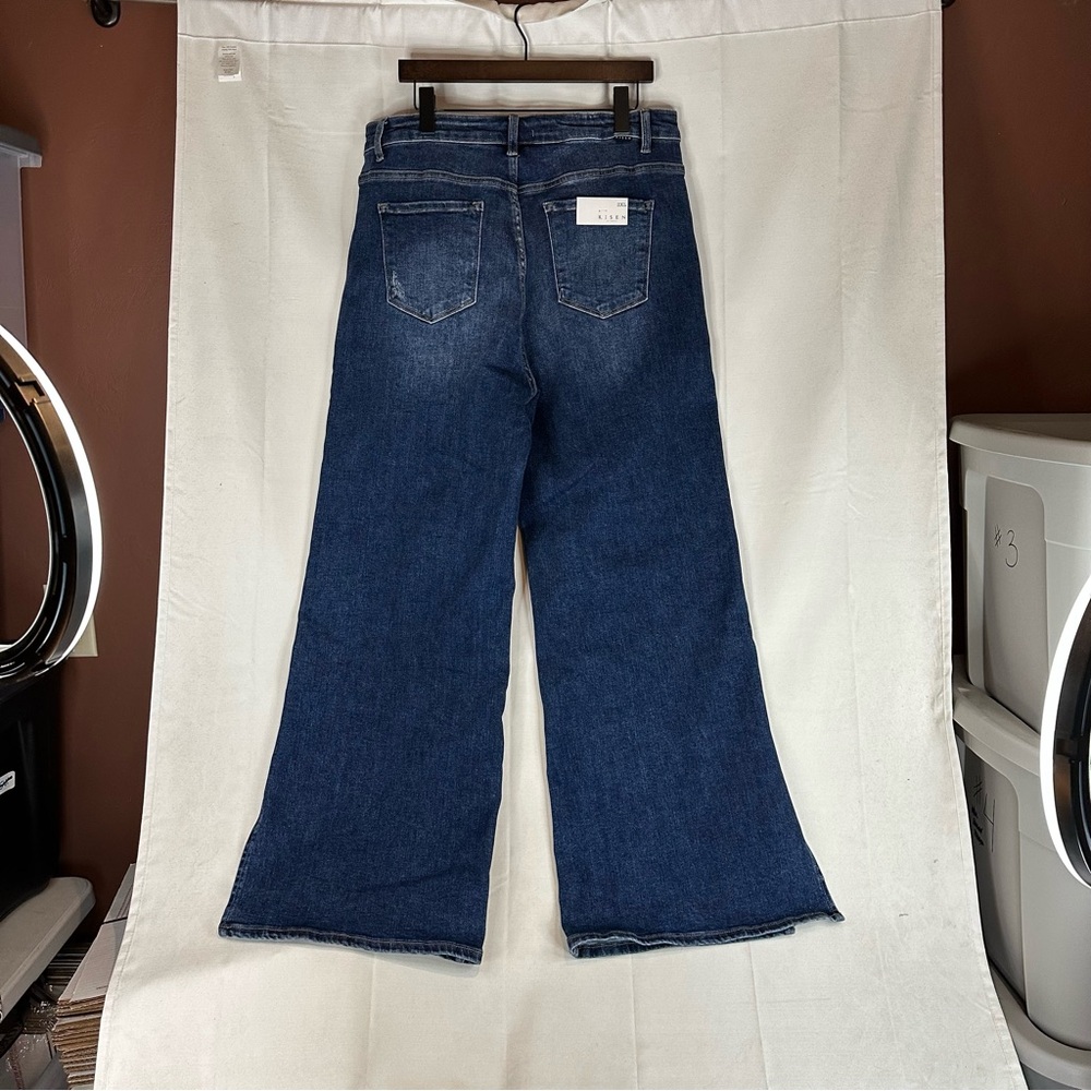 RISEN JEANS Women’s Size 2XL Denim NWT Wide Leg Style High Rise Straight Stretch - Picture 11 of 16